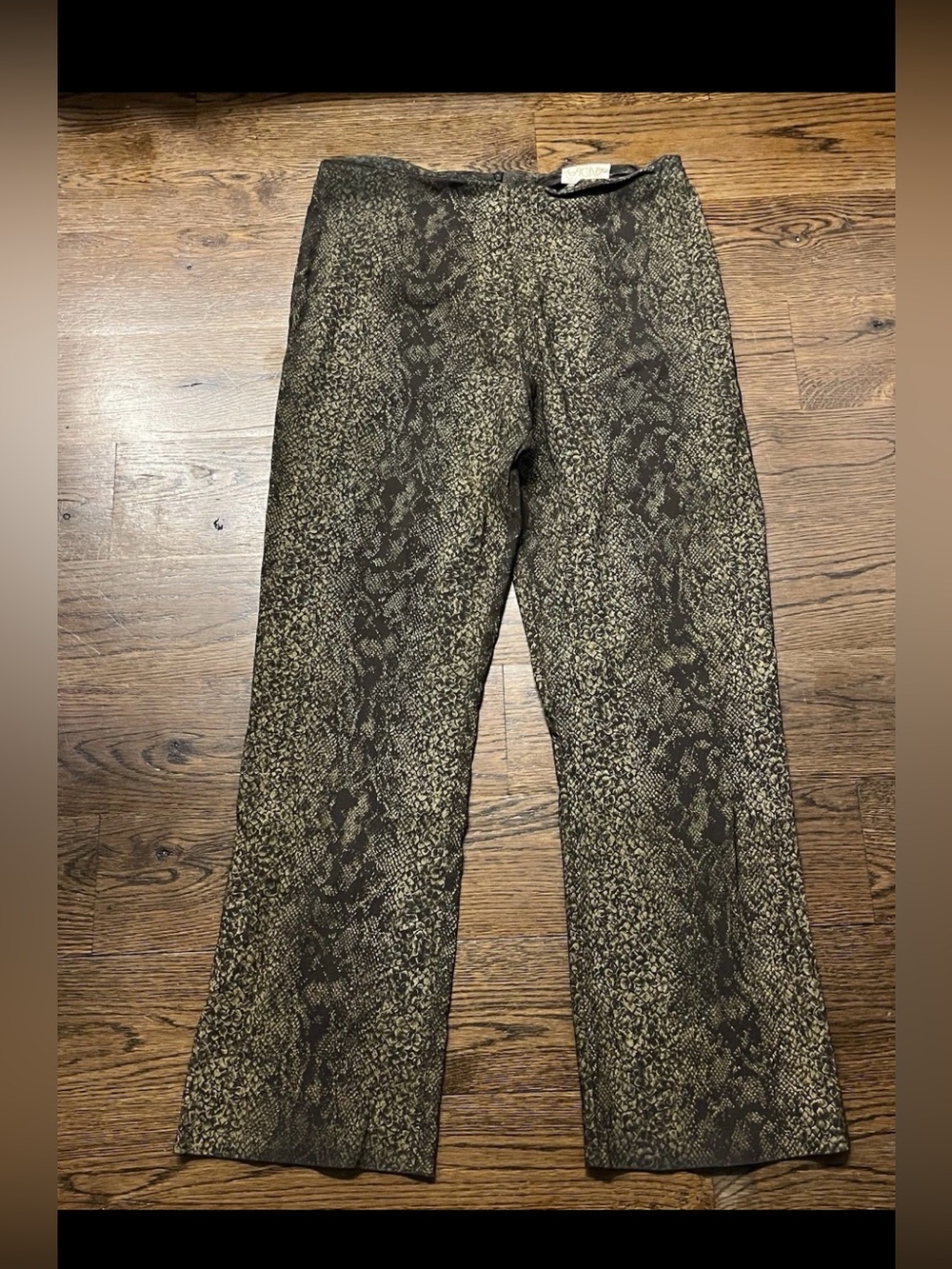 Vintage Cache snakeskin print pants